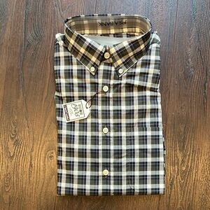 Jos. A. Bank Men's Green Plaid Shirt